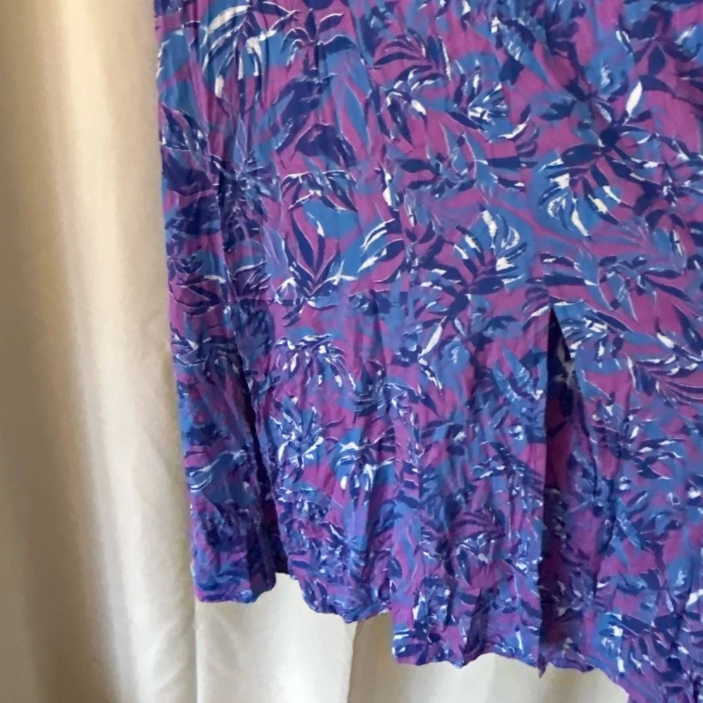 M Blue Ginger Purple and Blue Women's Dress: size large - Picture 4 of 8